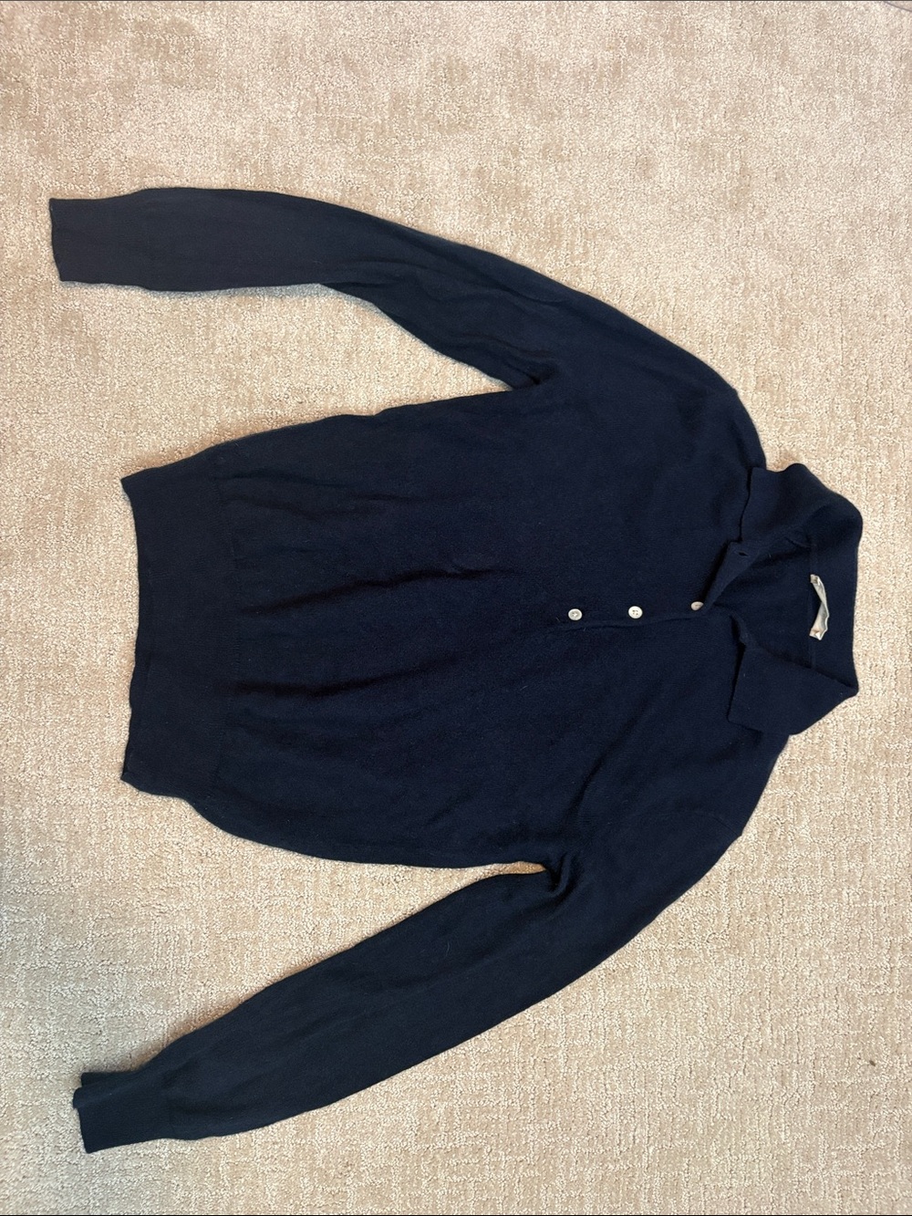 Everlane Navy Women’s Small 100% Cashmere Sweater. Fall Winter Costal.
